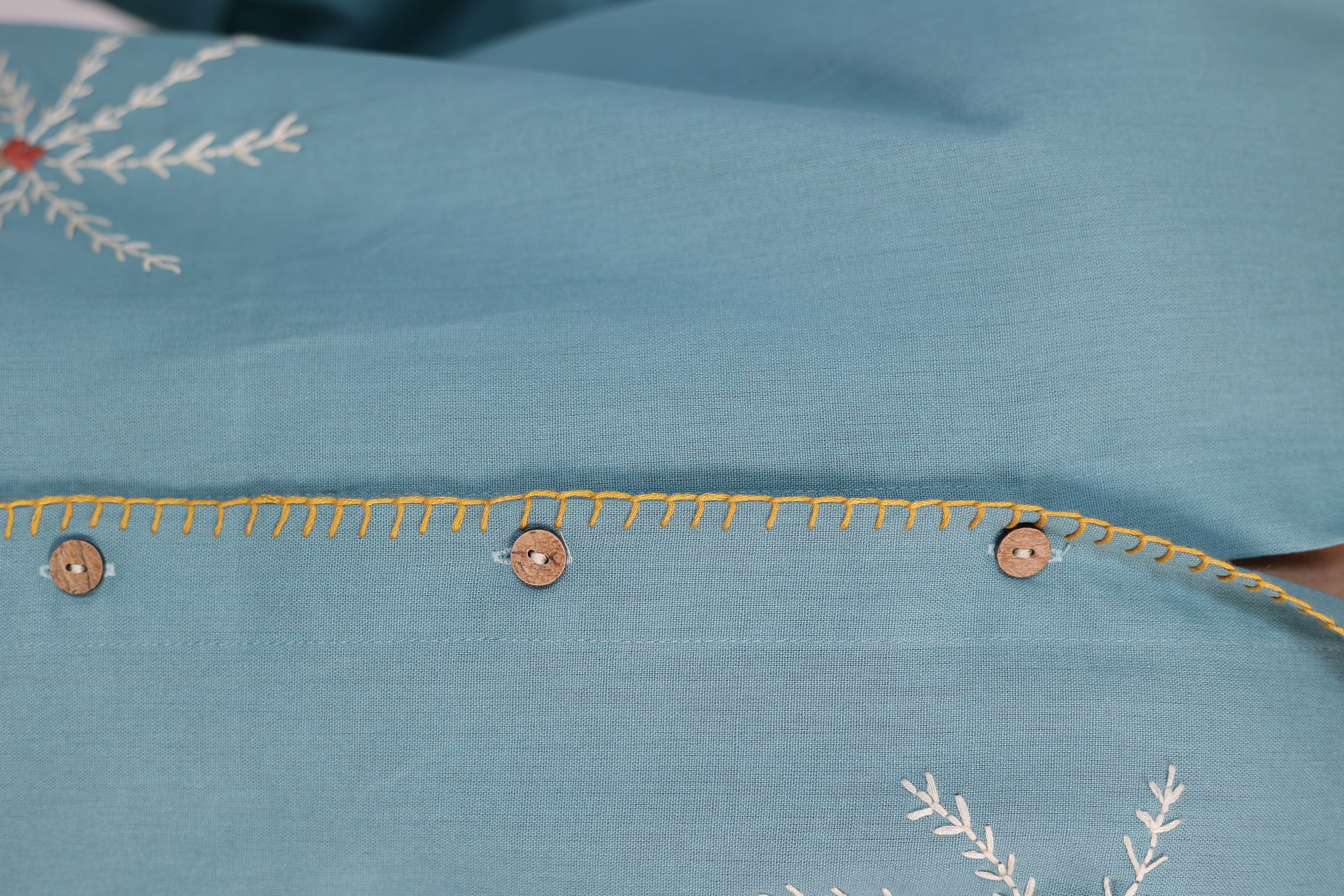 Deep Sea Coco Hand Embroidered Shirt view 6