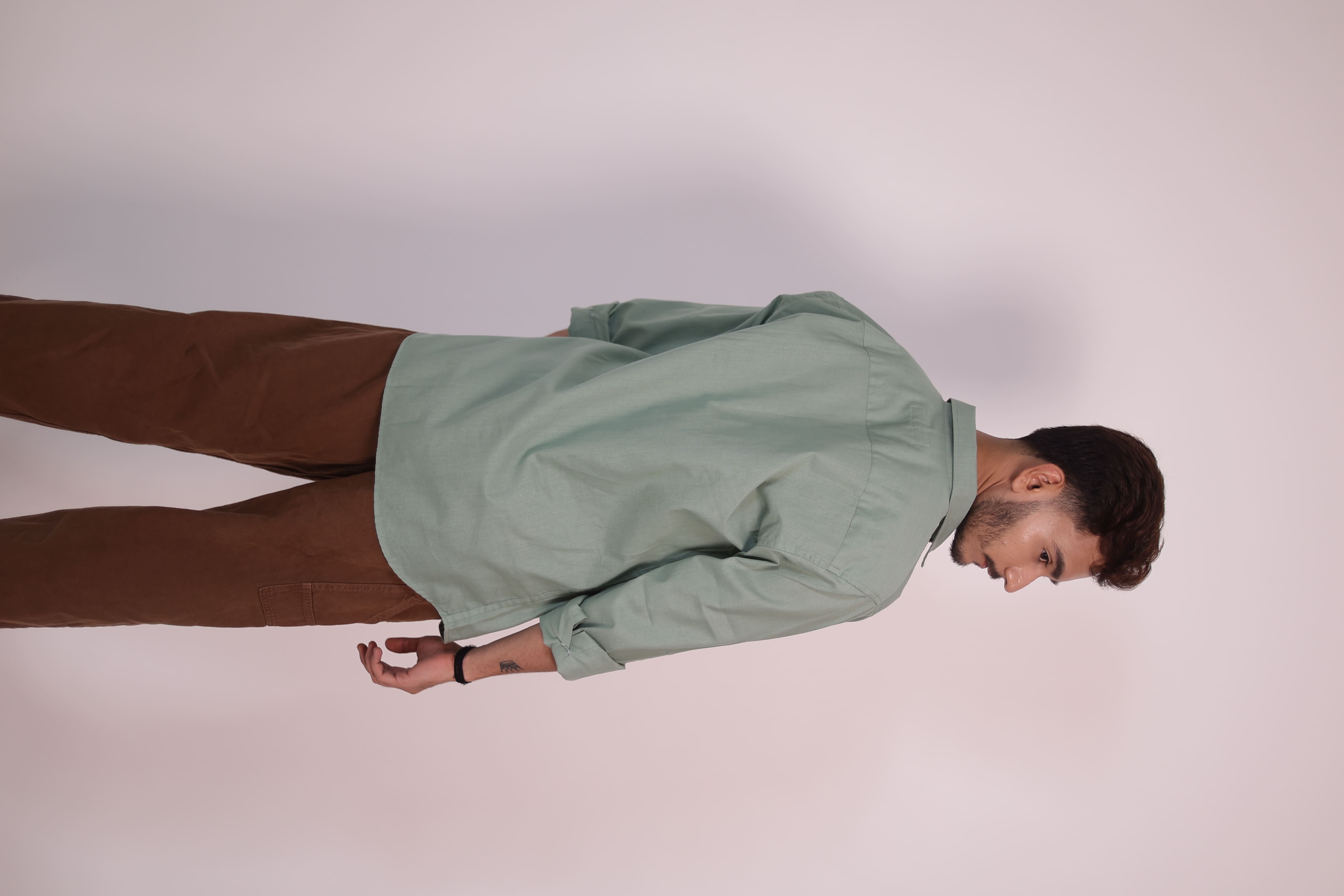 Matcha Green Artistic Shirt view 6