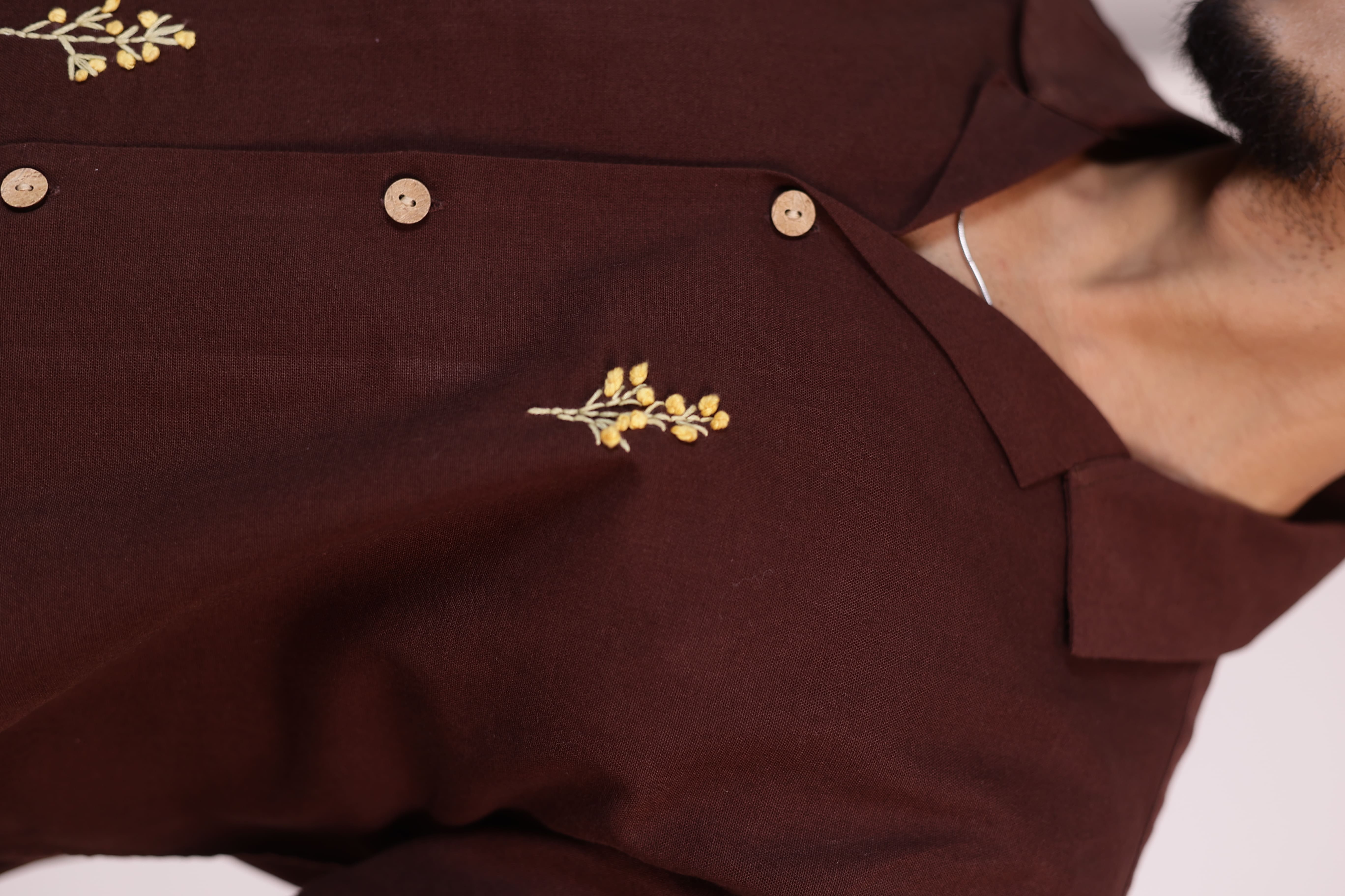 Mustard Floral Shirt view 6