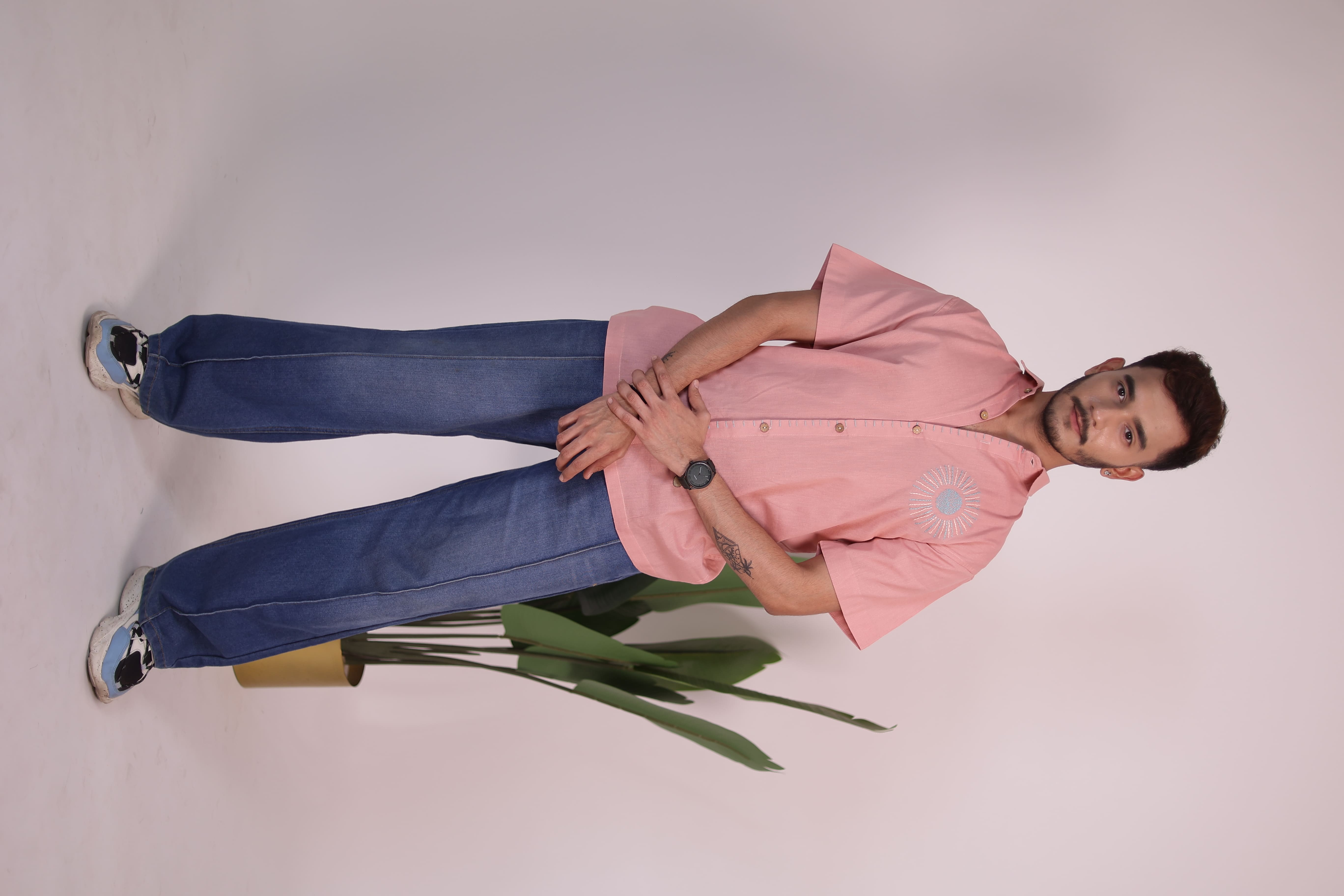 The Solstice Hand Embroidered Artisan Shirt view 3
