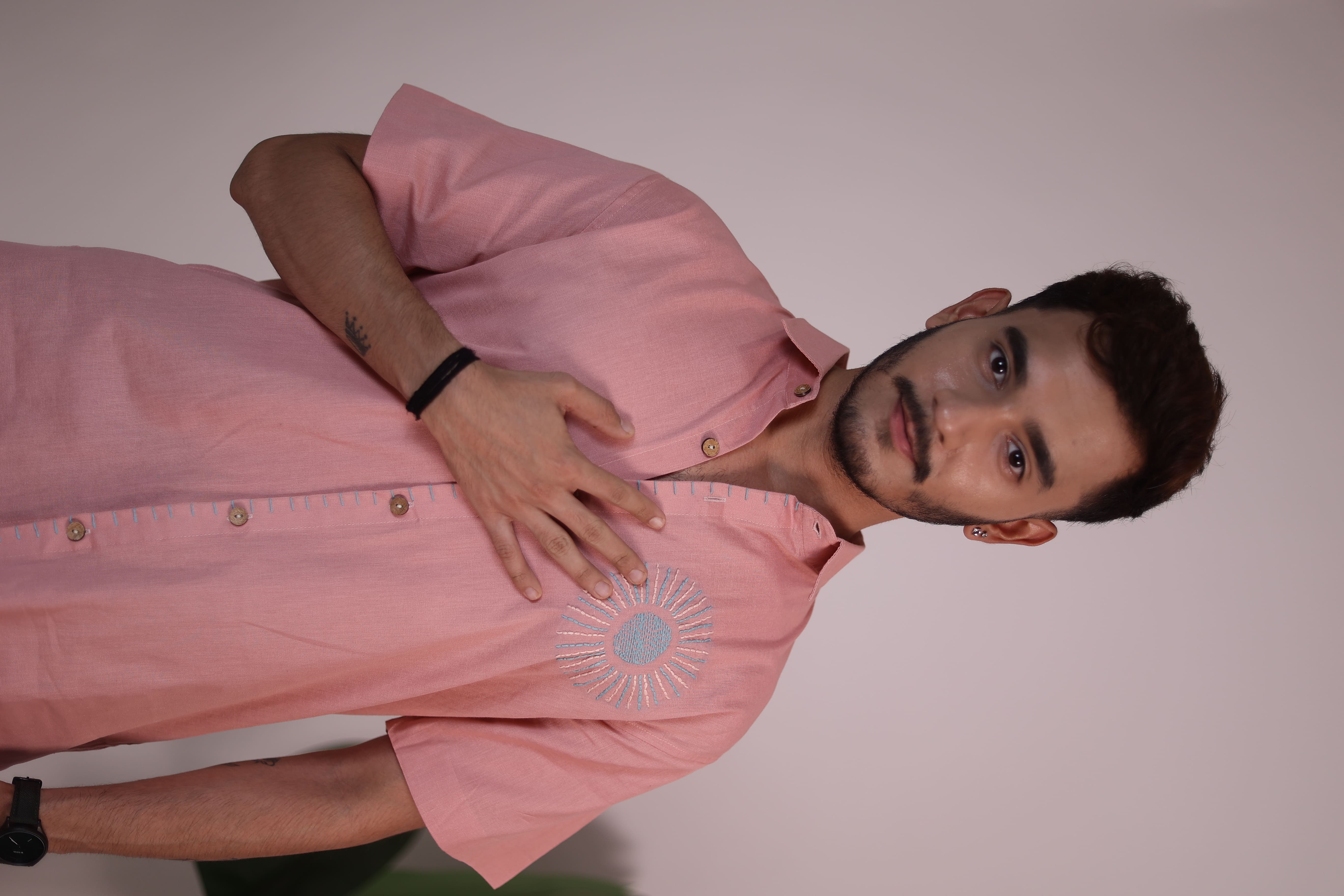 The Solstice Hand Embroidered Artisan Shirt view 7